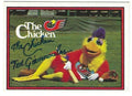 Autographed TED GIANNOULOS THE CHICKEN San Diego Padres 1982 Donruss Card