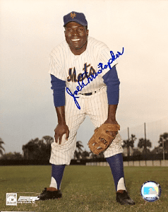 AUTOGRAPHED JOE CHRISTOPHER 8X10 New York Mets photo
