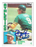 Autographed DARRYL CIAS Oakland A's 1984 Topps Card