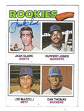 Autographed  JACK CLARK San Francisco Giants 1977 Topps card