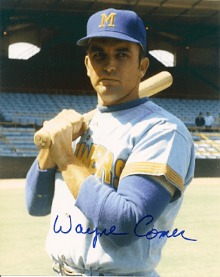 AUTOGRAPHED  WAYNE COMER 8x10 Milwaukee Brewers Photo