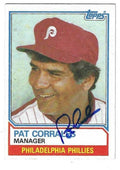 Autographed PAT CORRALES Philadelphia Phillies 1983 Topps Card