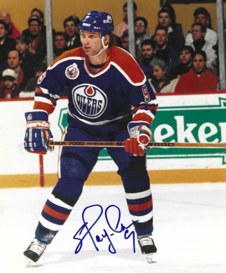 Autographed SHAYNE CORSON 8X10 Edmonton Oilers Photo