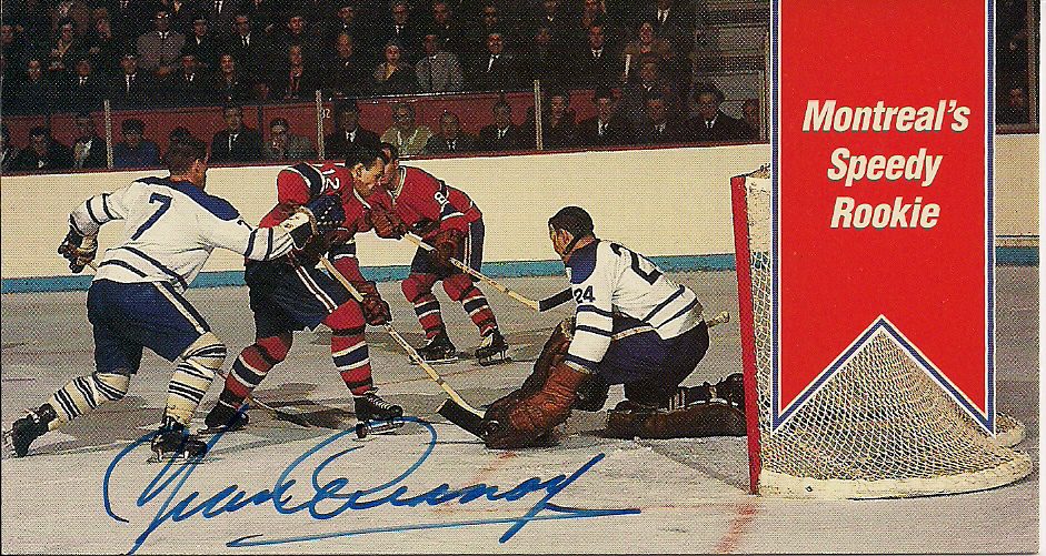 Autographed 1994 Parkhurst YVAN COURNOYER card