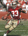 Autographed ROGER CRAIG "3x SB Champ" 8x10 San Francisco 49ers Photo
