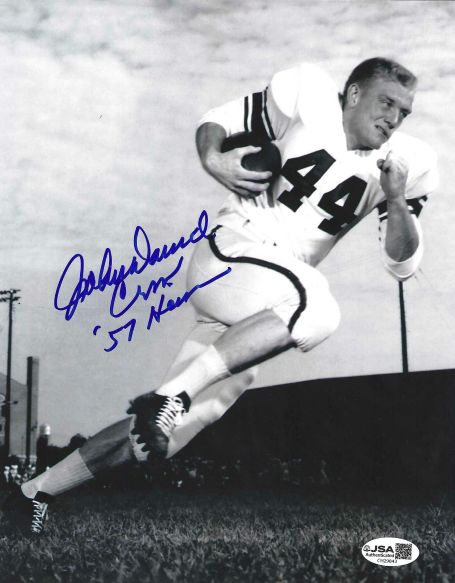 Autographed John David Crow 8X10 Texas A&M Aggies photo