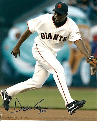 AUTOGRAPHED  DEVI CRUZ San Francisco Giants Pho