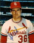 AUTOGRAPHED JOHN CUMBERLAND 8x10 St. Louis Cardinals photo