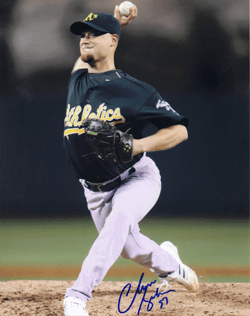AUTOGRAPHED SIGNED photo CHAD GAUDIN Oakland A's
