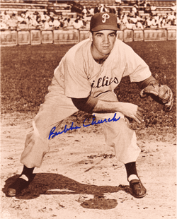 AUTOGRAPHED  photo BUBBA CHURCH  Phillies