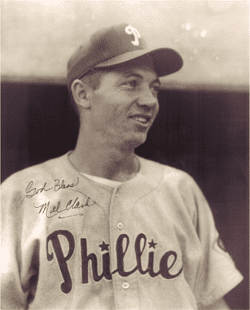 AUTOGRAPHED  photo MEL CLARK  Phillies