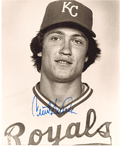 AUTOGRAPHED CLINT HURDLE 8x10 Kansas City Royals Photo