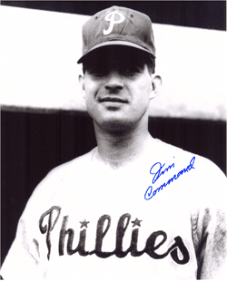 AUTOGRAPHED JIM COMMAND 8x10 Philadelphia Phillies Photo