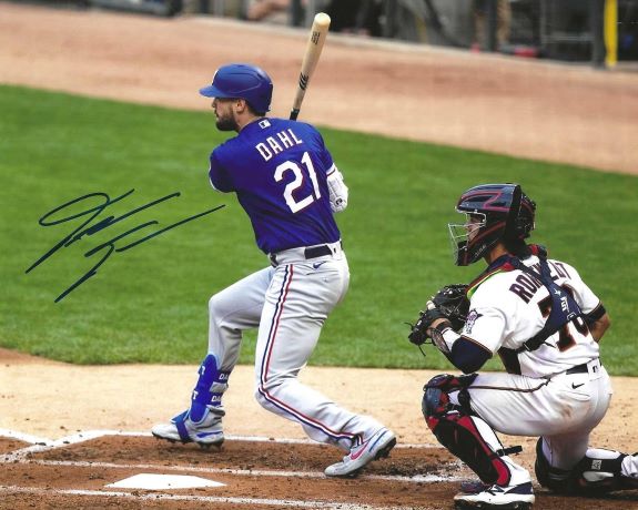 AUTOGRAPHED DAVID DAHL 8X10 Texas Rangers Photo