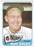 Autographed BUD DALEY Cleveland Indians 1965 Topps Card