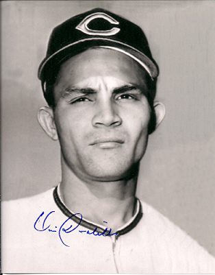 AUTOGRAPHED VIC DAVALILLO 8x10 Cleveland Indians Photo