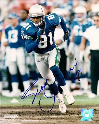 Autographed SEAN DAWKINS Seattle Seahawks photo