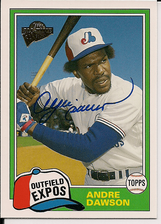 ANDRE DAWSON Autographed 2004 Topps Fan Favorites Card