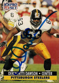 DERMONTTI DAWSON Autographed 1991 Pro Set Card