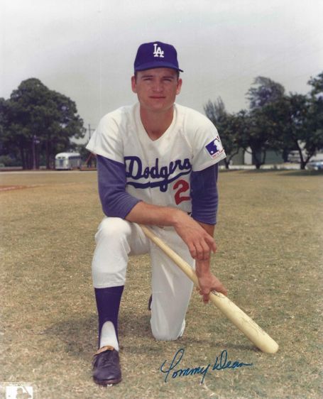 AUTOGRAPHED TOMMY DEAN 8X10 Los Angeles Dodgers Photo