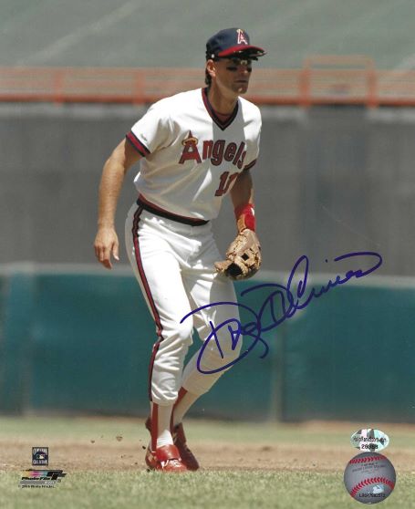 AUTOGRAPHED DOUG DECINCES 8X10 California Angels Photo