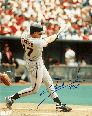 AUTOGRAPHED STEVE DECKER 8x10 San Francisco Giants Photo