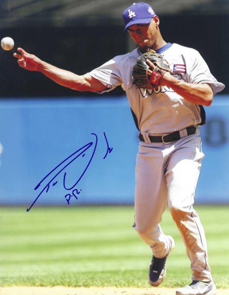 AUTOGRAPHED IVAN DEJESUS JR 8x10 Los Angeles Dodgers photo