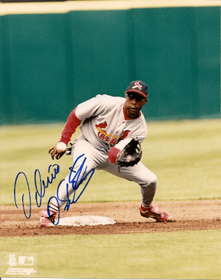 AUTOGRAPHED DELINO DESHIELDS 8x10 St. Louis Cardinals photo