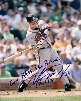 AUTOGRAPHED  photo MATT DIAZ Atlanta  Braves