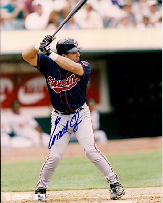 AUTOGRAPHED  photo EINAR DIAZ Cleveland Indians