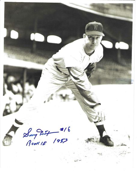 AUTOGRAPHED SONNY DIXON 8X10 Washington Senators Photo