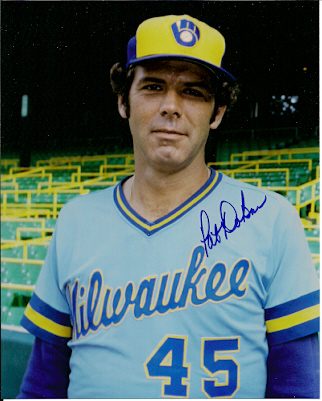 AUTOGRAPHED  photo PAT DOBSON Milwaukee Brewers