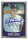 Signed  BOBBY DOERR Boston Red Sox 1989 Pacific Legends Card #150