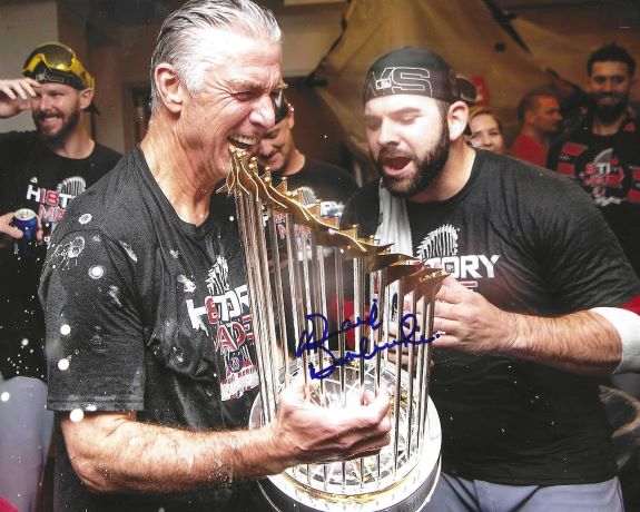 AUTOGRAPHED DAVE DOMBROWSKI  8X10 Boston Red Sox Photo