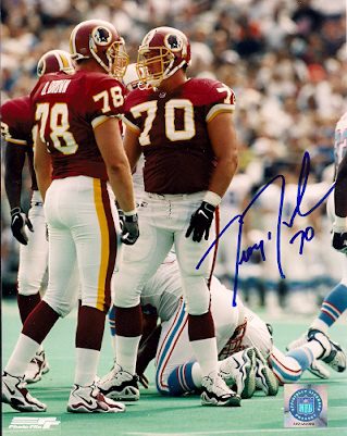 Autographed TROY DRAKE photo Washington Redskins