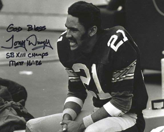 Autographed TONY DUNGY "SB XIII Champs" 8X10 Pittsburgh Steelers photo
