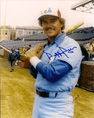 AUTOGRAPHED DUFFY DYER Montreal Expos Photo