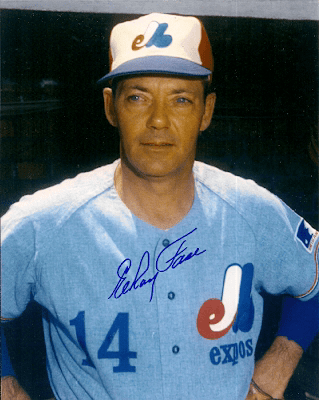 AUTOGRAPHED ELROY FACE Montreal Expos Photo