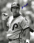 AUTOGRAPHED LENNY DYKSTRA 8X10 Philadelphia Phillies Photo