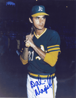 AUTOGRAPHED SIGNED photo DAL MAXVILL #2 Oakland A's