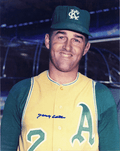 AUTOGRAPHED SIGNED photo DANNY CATER #1 Kansas City A's