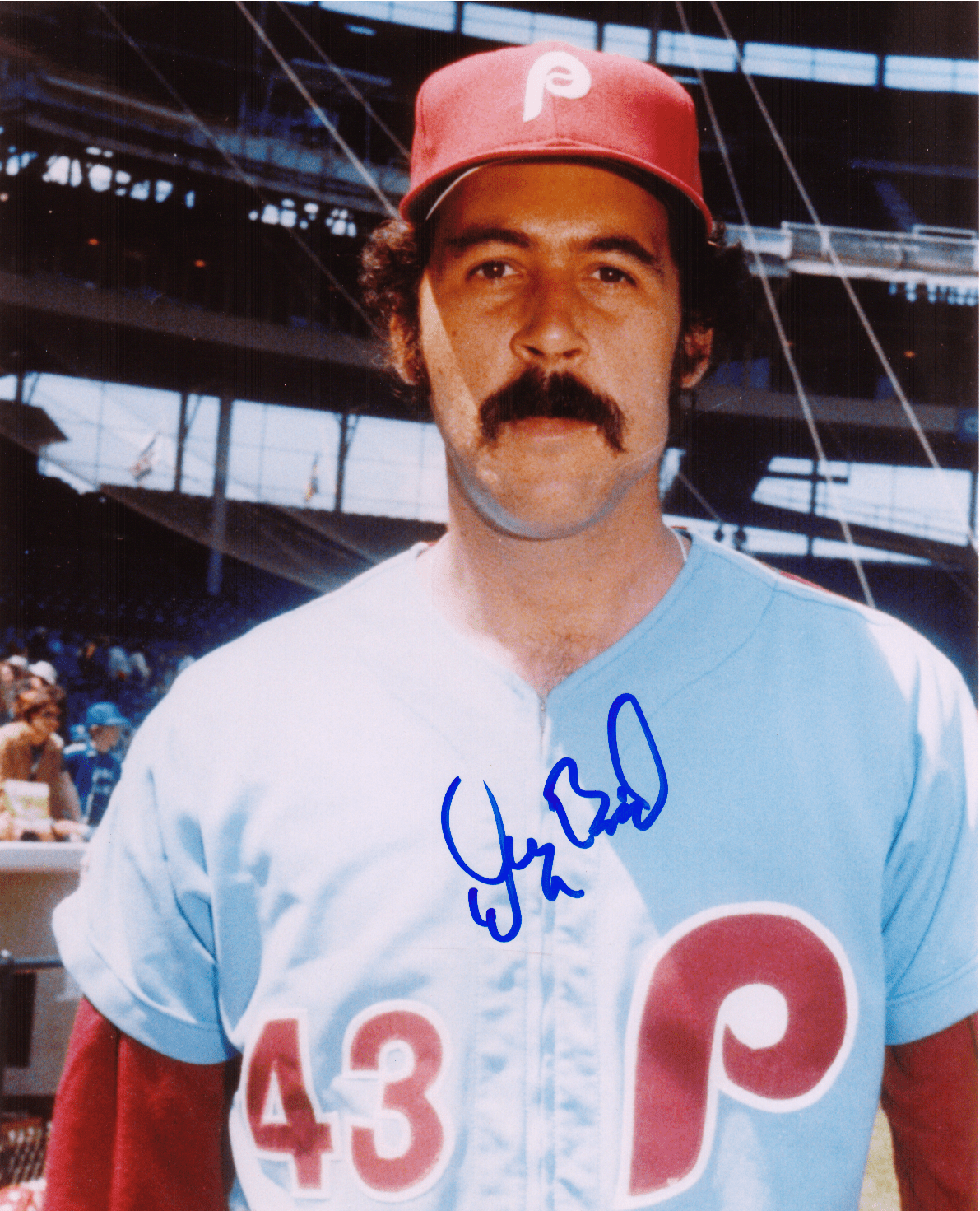 AUTOGRAPHED DOUG BIRD 8x10 Philadelphia Phillies Photo