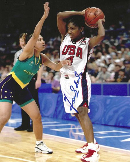 Autographed TERESA EDWARDS 8X10 USA photo