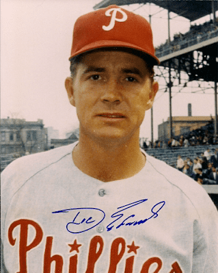 AUTOGRAPHED DOC EDWARDS 8x10 Philadelphia Phillies Photo