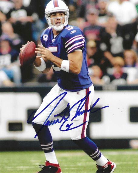 Autographed TRENT EDWARDS 8x10 Buffalo Bills Photo