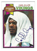 Autographed Carl Eller Minnesota Vikings 1979 Topps Card