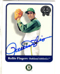 Autographed  ROLLIE FINGERS 2001 Fleer Greats Card