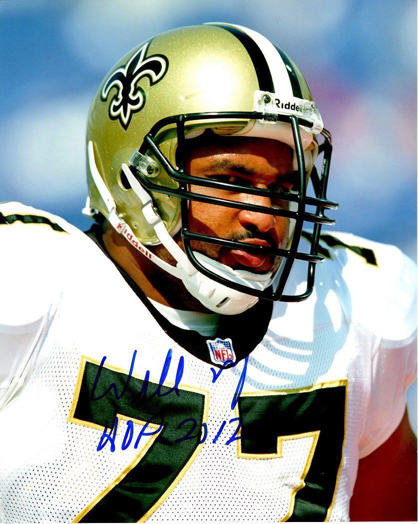 Autographed WILLIE ROAF 8X10 New Orleans Saints photo