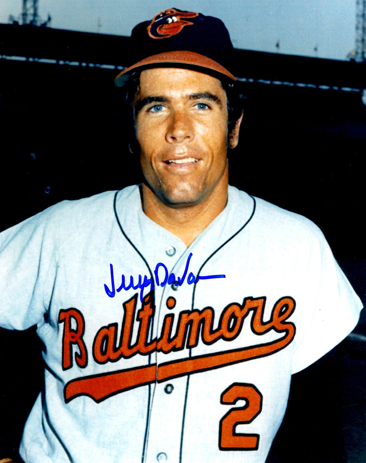 AUTOGRAPHED JERRY DAVANON 8X10 photo  Baltimore Orioles