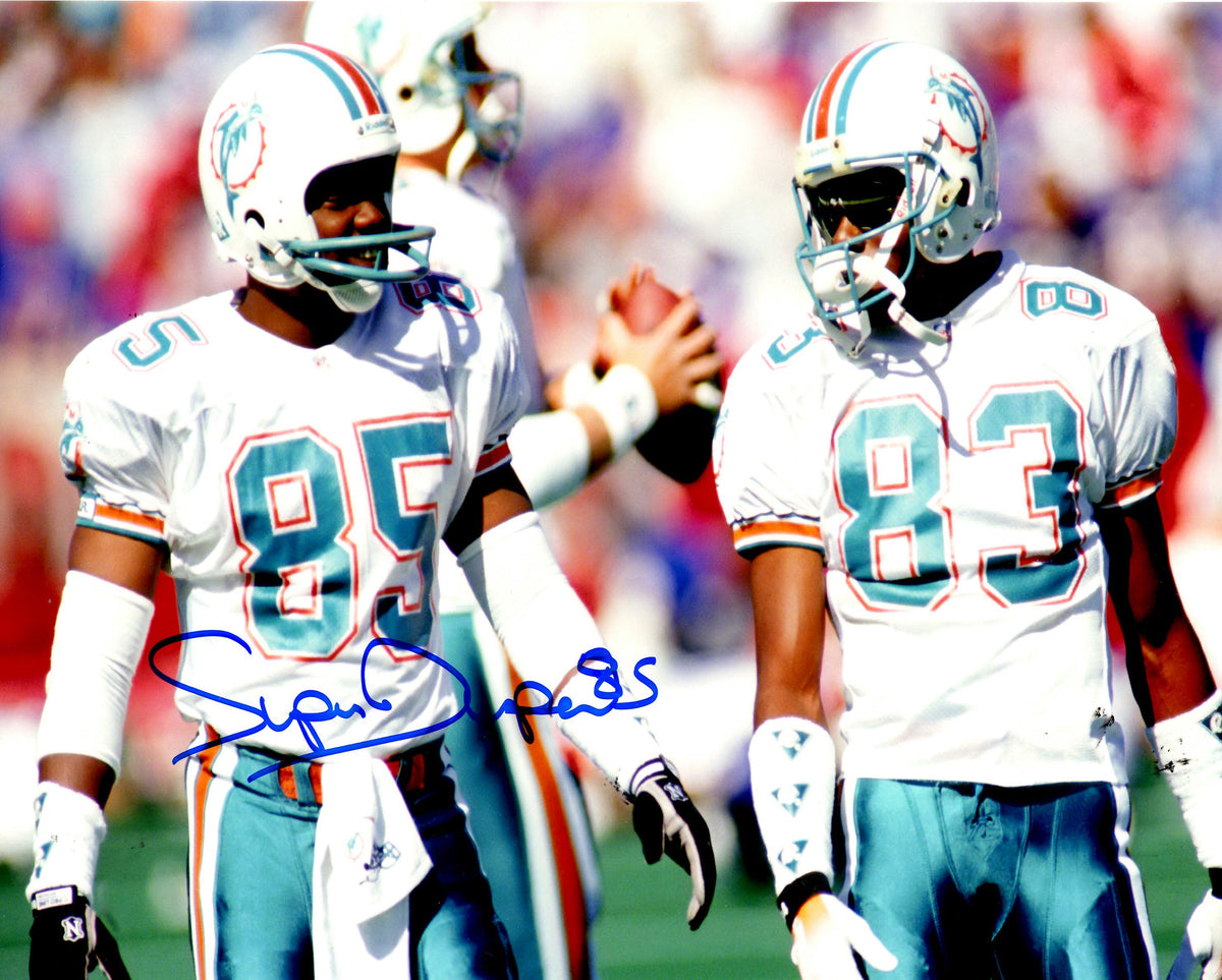 Autographed MARK DUPER 8X10 Miami Dolphins  photo